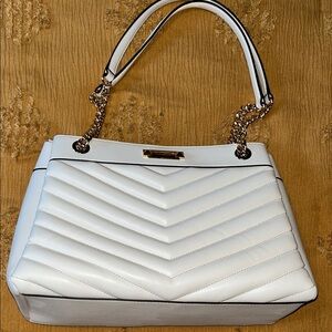 Michael Kors White/Cream Whitney Quilted  Bag